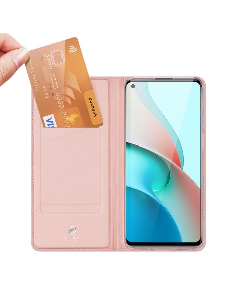 DUX DUCIS Skin Pro Holster Case Cover Xiaomi Redmi Note 9T 5G rožinė