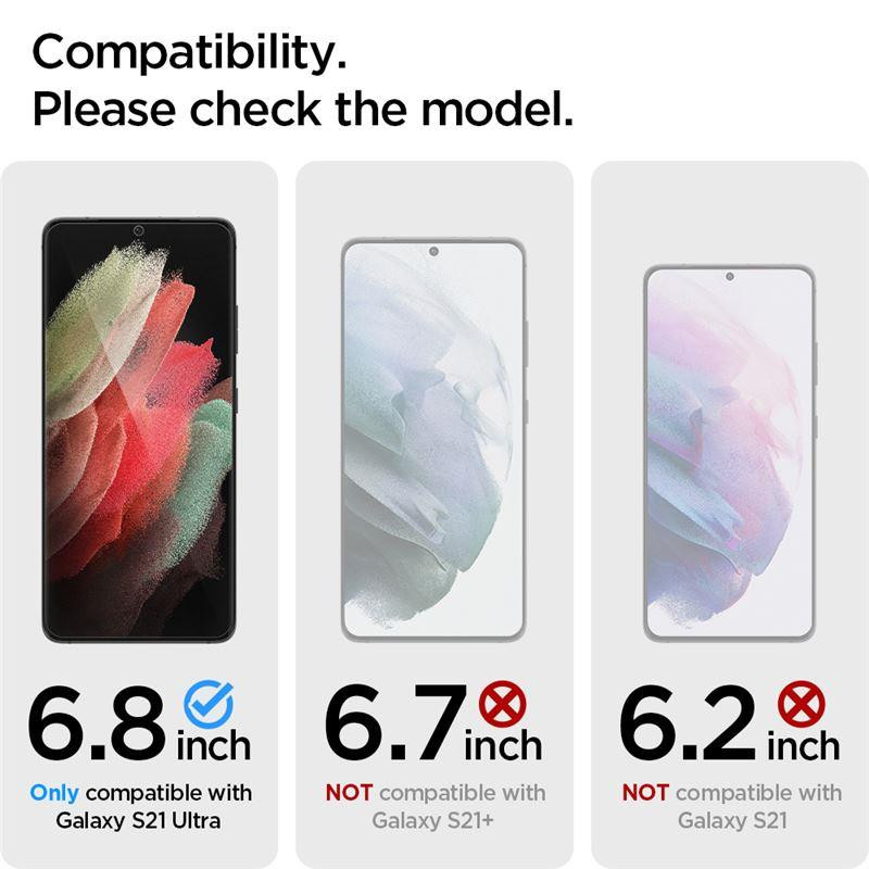 Spigen Neo Flex hidrogelio plėvelė, skirta Samsung Galaxy S21 Ultra Spigen Neo Flex hidrogelio plėvelė, skirta Samsung Galaxy S21 Ultra