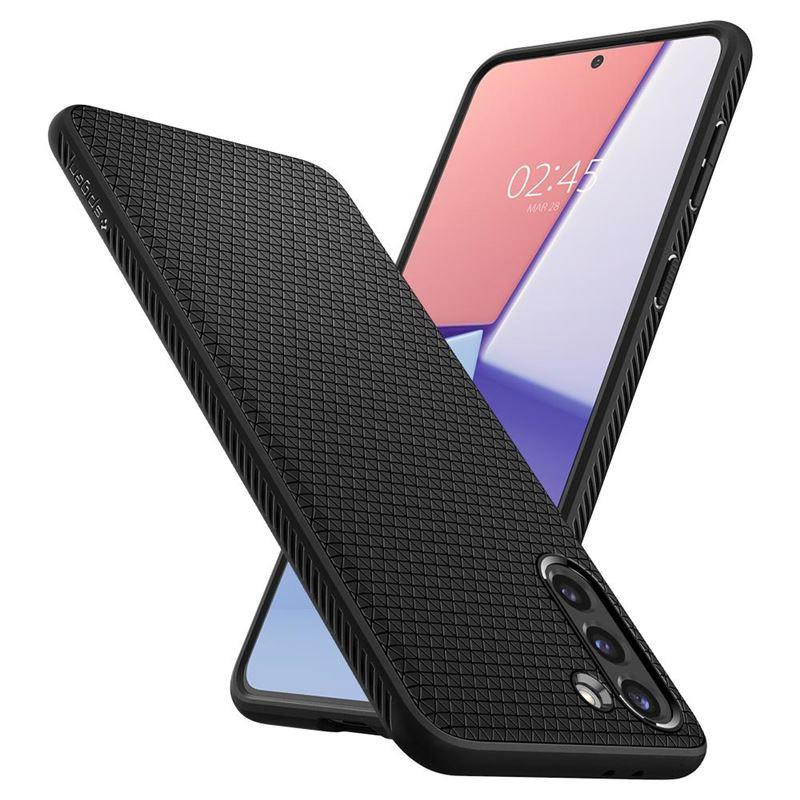 Spigen Liquid Air dėklas, skirtas Samsung Galaxy S21 - matinė juoda