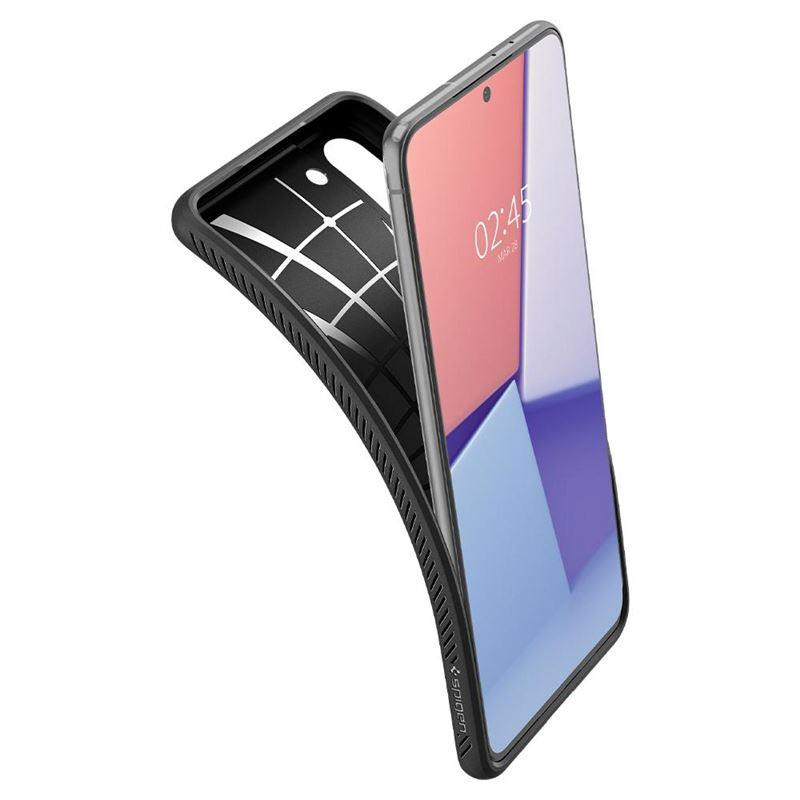 Spigen Liquid Air dėklas, skirtas Samsung Galaxy S21 - matinė juoda