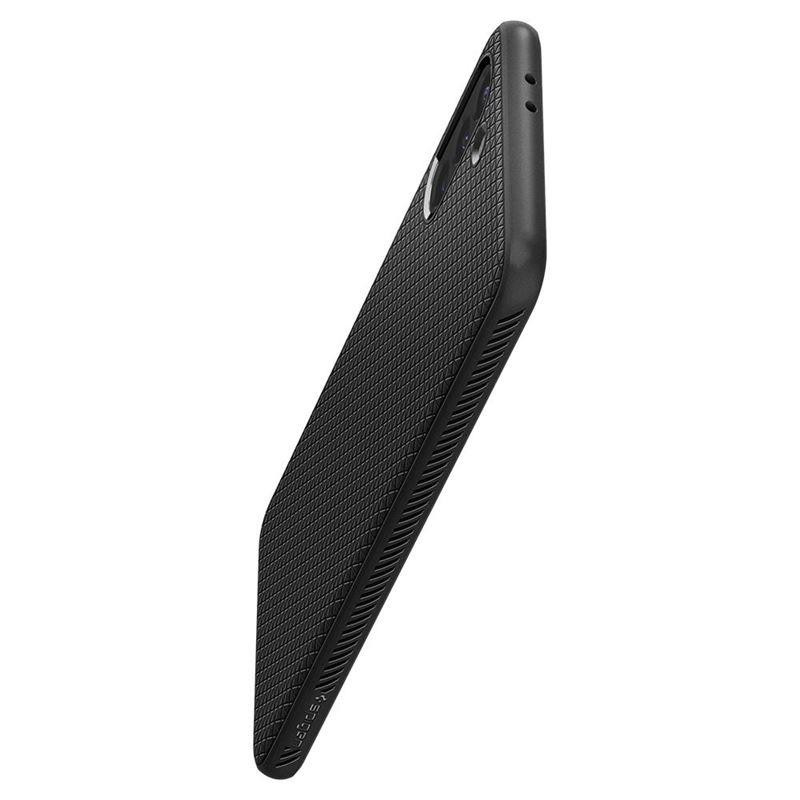 Spigen Liquid Air dėklas, skirtas Samsung Galaxy S21 - matinė juoda
