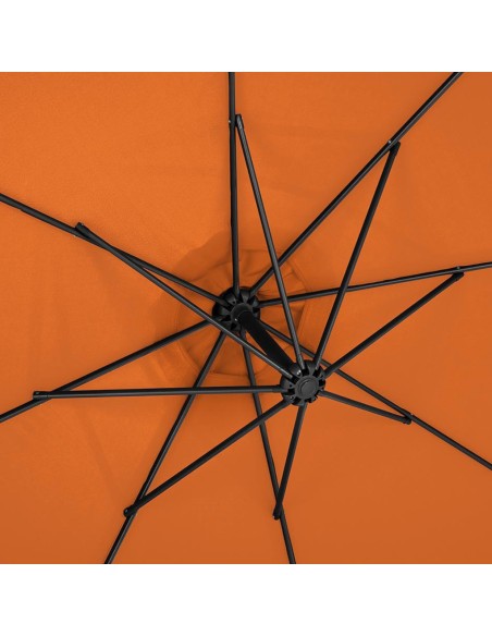Sodo skėtis ant rankos, apvaliai pakreipiamas, sk. 300 cm oranžinės spalvos Sodo skėtis ant rankos, apvaliai pakreipiamas, sk. 300 cm oranžinės spalvos