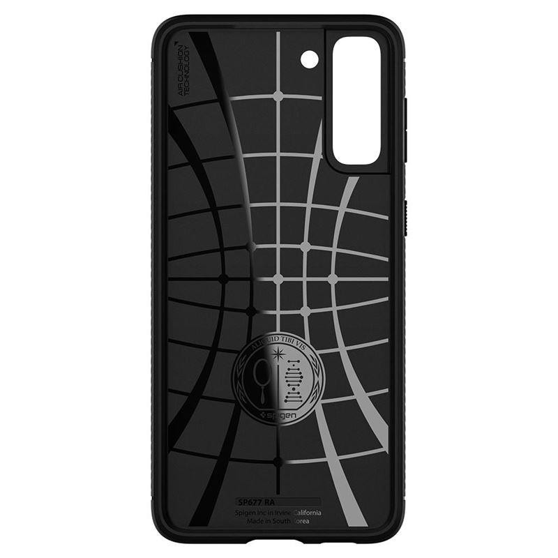 Spigen Rugged Armor dėklas, skirtas Samsung Galaxy S21 - matinė juoda