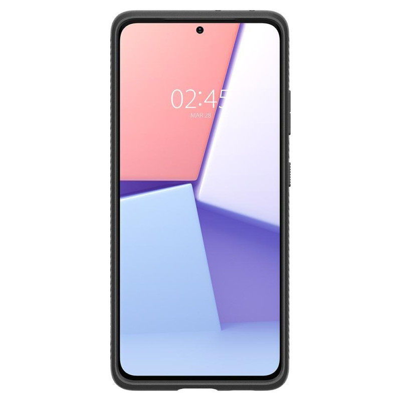 Spigen Liquid Air dėklas, skirtas Samsung Galaxy S21 Ultra - matinė juoda
