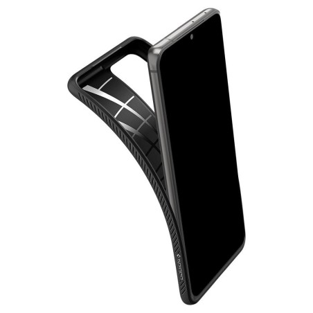 Spigen Liquid Air dėklas, skirtas Samsung Galaxy S21 Ultra - matinė juoda Spigen Liquid Air dėklas, skirtas Samsung Galaxy S21 Ultra - matinė juoda