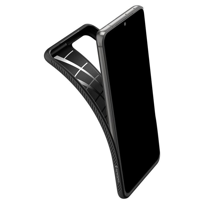 Spigen Liquid Air dėklas, skirtas Samsung Galaxy S21 Ultra - matinė juoda