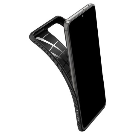 Spigen Liquid Air dėklas, skirtas Samsung Galaxy S21 Ultra - matinė juoda Spigen Liquid Air dėklas, skirtas Samsung Galaxy S21 Ultra - matinė juoda