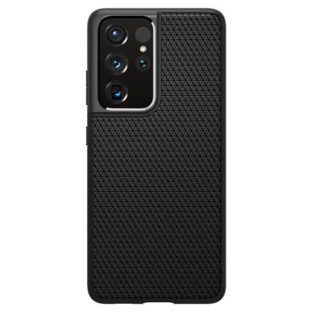 Spigen Liquid Air dėklas, skirtas Samsung Galaxy S21 Ultra - matinė juoda Spigen Liquid Air dėklas, skirtas Samsung Galaxy S21 Ultra - matinė juoda