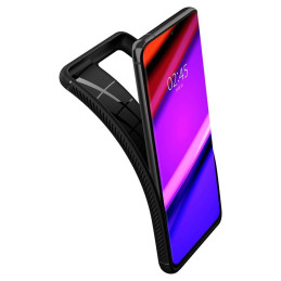 Spigen Rugged Armor dėklas, skirtas Samsung Galaxy S21 Ultra - matinė juoda