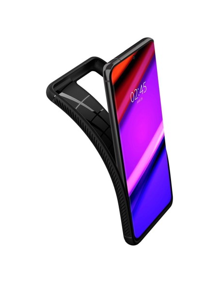 Spigen Rugged Armor dėklas, skirtas Samsung Galaxy S21 Ultra - matinė juoda Spigen Rugged Armor dėklas, skirtas Samsung Galaxy S21 Ultra - matinė juoda
