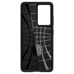 Spigen Rugged Armor dėklas, skirtas Samsung Galaxy S21 Ultra - matinė juoda