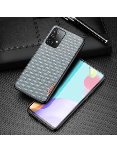 Dux Ducis Fino dėklo dangtelis, padengtas nailono medžiaga, skirtas Samsung Galaxy A72 4G pilkas Dux Ducis Fino dėklo dangtelis, padengtas nailono medžiaga, skirtas Samsung Galaxy A72 4G pilkas