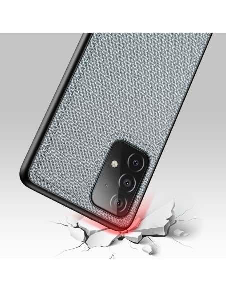 Dux Ducis Fino dėklo dangtelis, padengtas nailono medžiaga, skirtas Samsung Galaxy A72 4G pilkas Dux Ducis Fino dėklo dangtelis, padengtas nailono medžiaga, skirtas Samsung Galaxy A72 4G pilkas