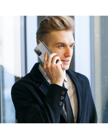 Dux Ducis Fino dėklo dangtelis, padengtas nailono medžiaga, skirtas Samsung Galaxy A72 4G pilkas Dux Ducis Fino dėklo dangtelis, padengtas nailono medžiaga, skirtas Samsung Galaxy A72 4G pilkas