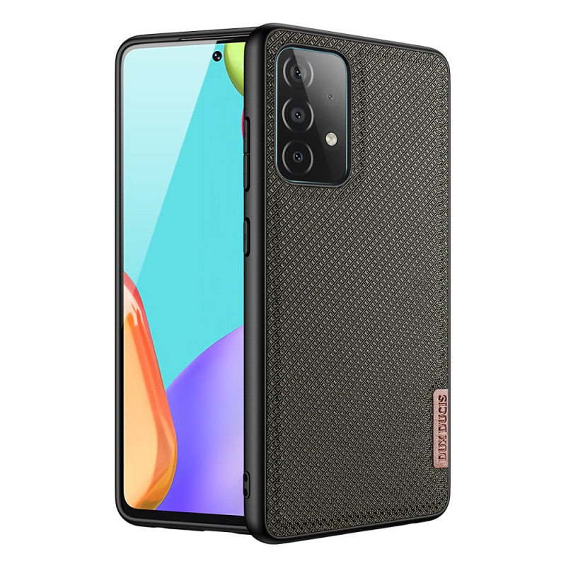 Dux Ducis Fino dėklo dangtelis, padengtas nailono medžiaga, skirtas Samsung Galaxy A72 4G žaliai