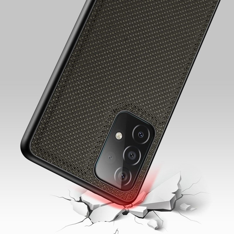 Dux Ducis Fino dėklo dangtelis, padengtas nailono medžiaga, skirtas Samsung Galaxy A72 4G žaliai