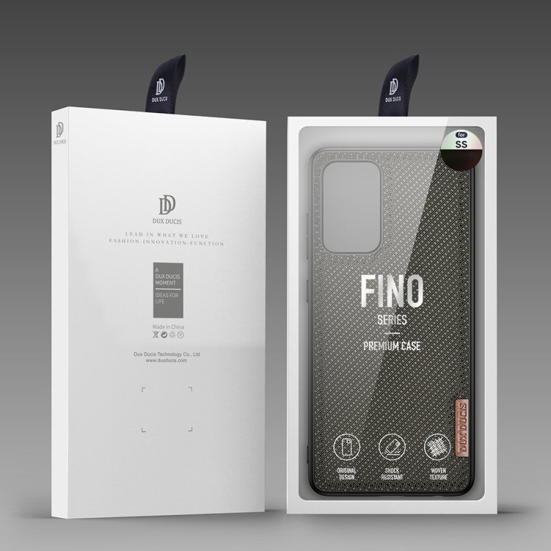 Dux Ducis Fino dėklo dangtelis, padengtas nailono medžiaga, skirtas Samsung Galaxy A72 4G žaliai
