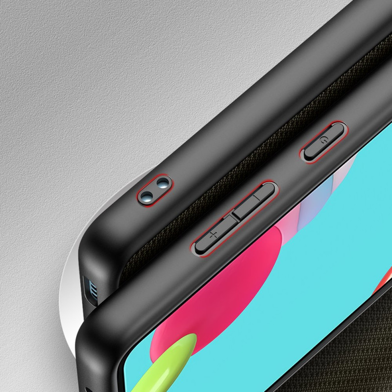 Dux Ducis Fino dėklo dangtelis, padengtas nailono medžiaga, skirtas Samsung Galaxy A72 4G žaliai