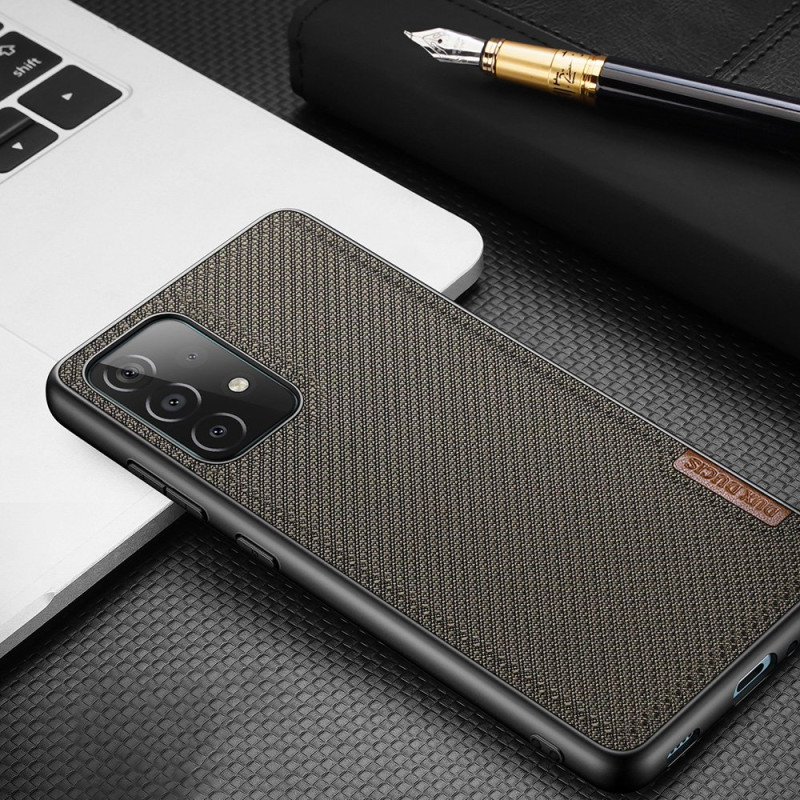 Dux Ducis Fino dėklo dangtelis, padengtas nailono medžiaga, skirtas Samsung Galaxy A72 4G žaliai