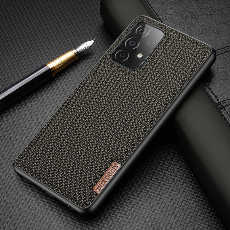 Dux Ducis Fino dėklo dangtelis, padengtas nailono medžiaga, skirtas Samsung Galaxy A72 4G žaliai