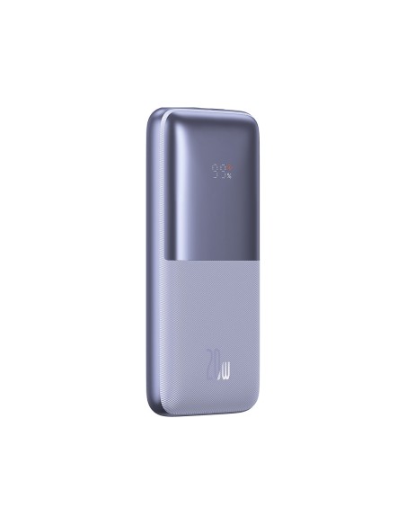 Bipow Pro maitinimo blokas 10000mAh 20W + USB laidas 3A 0,3m violetinė Bipow Pro maitinimo blokas 10000mAh 20W + USB laidas 3A 0,3m violetinė