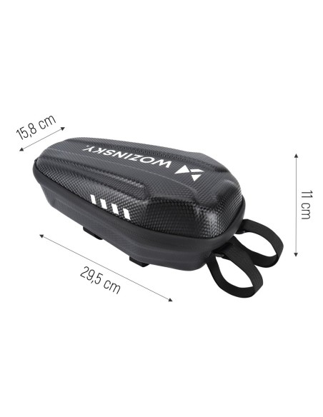 Vandeniui atsparus paspirtuko rankenos krepšys, 3L juodas