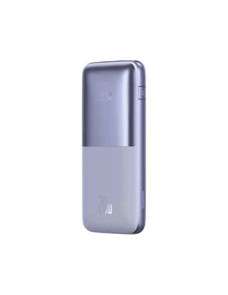 Bipow Pro maitinimo blokas 10000mAh 20W + USB laidas 3A 0,3m violetinė Bipow Pro maitinimo blokas 10000mAh 20W + USB laidas 3A 0,3m violetinė