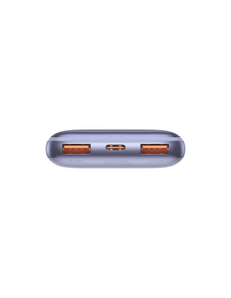 Bipow Pro maitinimo blokas 10000mAh 20W + USB laidas 3A 0,3m violetinė Bipow Pro maitinimo blokas 10000mAh 20W + USB laidas 3A 0,3m violetinė