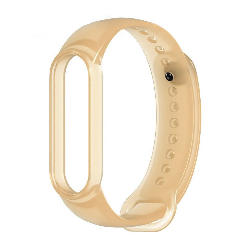 Pakaitinis silikoninis apyrankės dirželis Xiaomi Mi Band 5/ 6 aukso Pakaitinis silikoninis apyrankės dirželis Xiaomi Mi Band 5/ 6 aukso