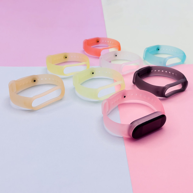 Pakaitinis silikoninis apyrankės dirželis Xiaomi Mi Band 5/ 6 aukso