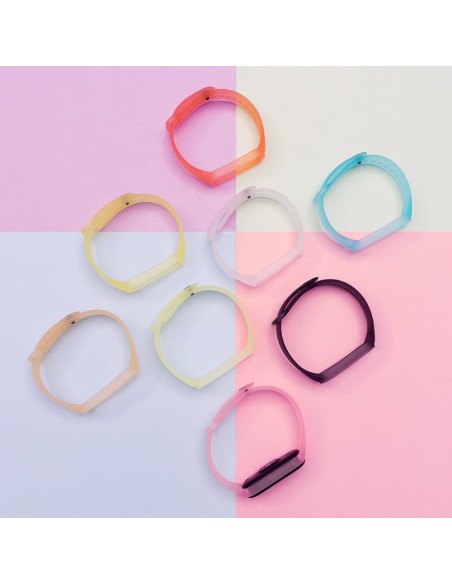 Pakaitinis silikoninis apyrankės dirželis Xiaomi Mi Band 5/ 6 aukso Pakaitinis silikoninis apyrankės dirželis Xiaomi Mi Band 5/ 6 aukso