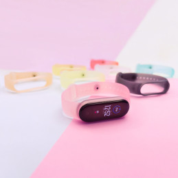 Pakaitinis silikoninis apyrankės dirželis Xiaomi Mi Band 5/ 6 aukso