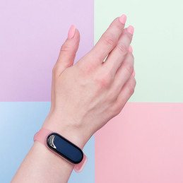 Pakaitinis silikoninis apyrankės dirželis Xiaomi Mi Band 5/ 6 aukso