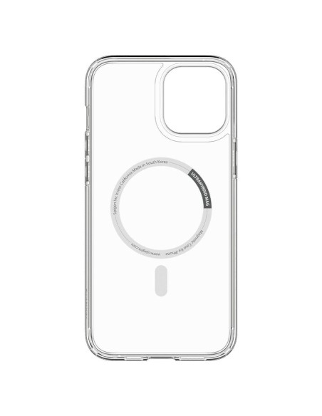 Spigen Ultra Hybrid Mag MagSafe dėklas, skirtas iPhone 12 / iPhone 12 Pro - baltas Spigen Ultra Hybrid Mag MagSafe dėklas, skirtas iPhone 12 / iPhone 12 Pro - baltas