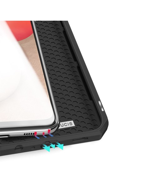 DUX DUCIS Skin X dėklo dėklo dangtelis su atvartu, skirtas Samsung Galaxy A02s EU juodas DUX DUCIS Skin X dėklo dėklo dangtelis su atvartu, skirtas Samsung Galaxy A02s EU juodas