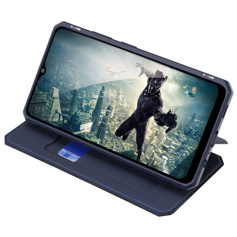 DUX DUCIS Skin X dėklo dėklo dėklas su atvartu, skirtas Samsung Galaxy A02s EU blue