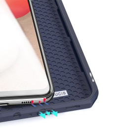 DUX DUCIS Skin X dėklo dėklo dėklas su atvartu, skirtas Samsung Galaxy A02s EU blue