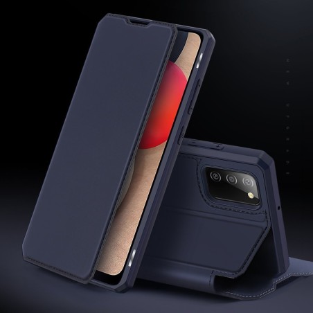 DUX DUCIS Skin X dėklo dėklo dėklas su atvartu, skirtas Samsung Galaxy A02s EU blue DUX DUCIS Skin X dėklo dėklo dėklas su atvartu, skirtas Samsung Galaxy A02s EU blue
