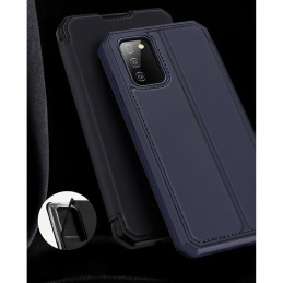 DUX DUCIS Skin X dėklo dėklo dėklas su atvartu, skirtas Samsung Galaxy A02s EU blue