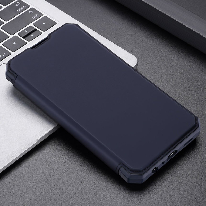 DUX DUCIS Skin X dėklo dėklo dėklas su atvartu, skirtas Samsung Galaxy A02s EU blue