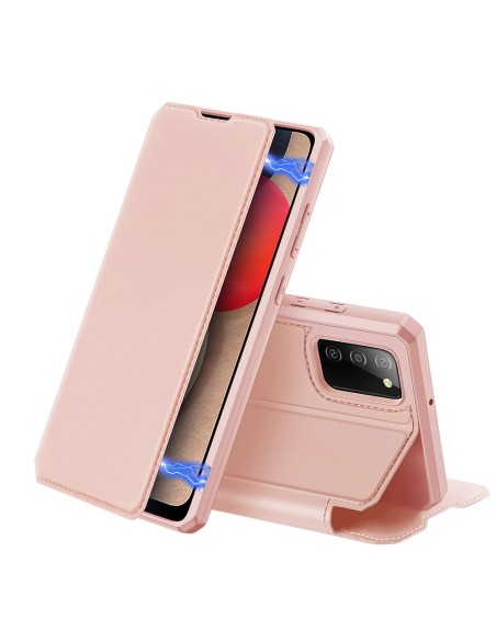 DUX DUCIS Skin X dėklo dėklo dangtelis su atvartu, skirtas Samsung Galaxy A02s EU pink DUX DUCIS Skin X dėklo dėklo dangtelis su atvartu, skirtas Samsung Galaxy A02s EU pink