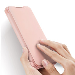 DUX DUCIS Skin X dėklo dėklo dangtelis su atvartu, skirtas Samsung Galaxy A02s EU pink