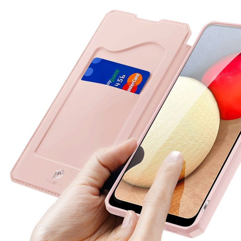 DUX DUCIS Skin X dėklo dėklo dangtelis su atvartu, skirtas Samsung Galaxy A02s EU pink