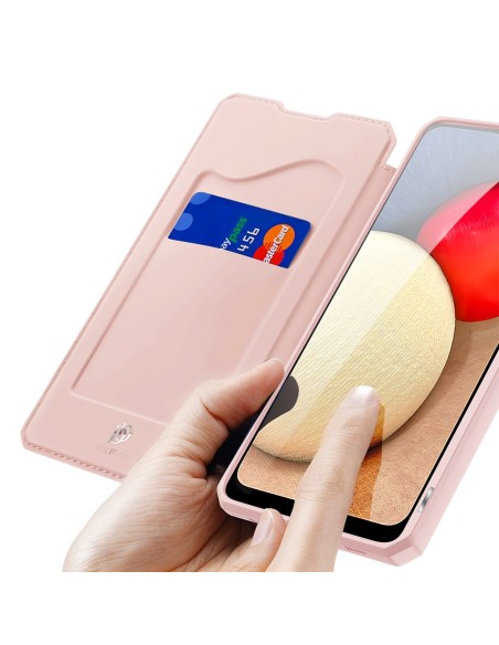 DUX DUCIS Skin X dėklo dėklo dangtelis su atvartu, skirtas Samsung Galaxy A02s EU pink DUX DUCIS Skin X dėklo dėklo dangtelis su atvartu, skirtas Samsung Galaxy A02s EU pink