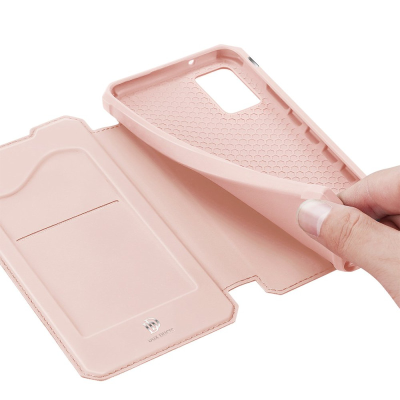 DUX DUCIS Skin X dėklo dėklo dangtelis su atvartu, skirtas Samsung Galaxy A02s EU pink