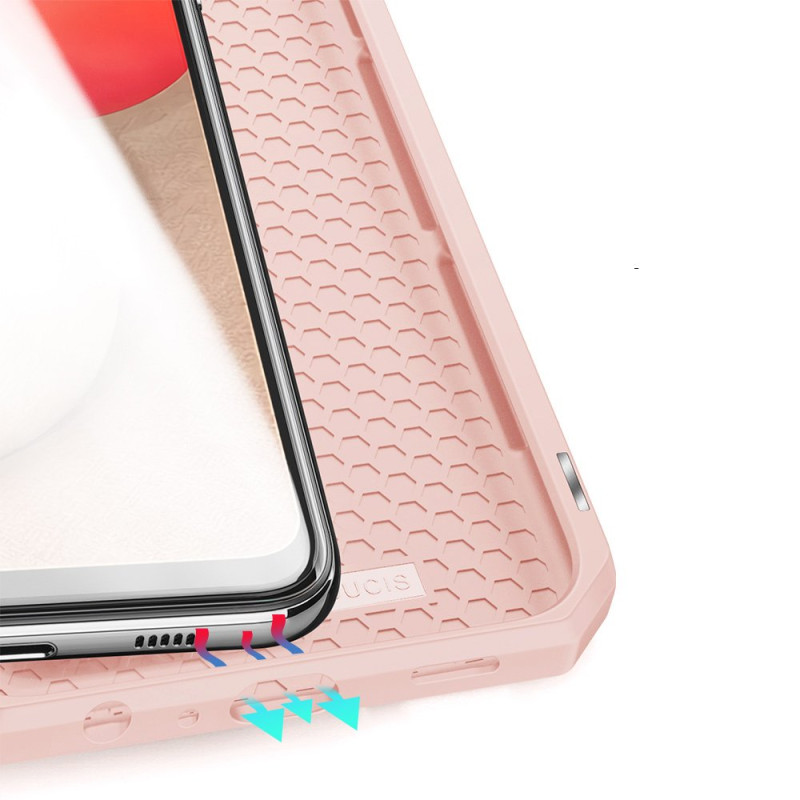 DUX DUCIS Skin X dėklo dėklo dangtelis su atvartu, skirtas Samsung Galaxy A02s EU pink