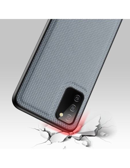 Dux Ducis Fino dėklo dangtelis, padengtas nailono medžiaga, skirtas Samsung Galaxy A02s EU pilka spalva Dux Ducis Fino dėklo dangtelis, padengtas nailono medžiaga, skirtas Samsung Galaxy A02s EU pilka spalva
