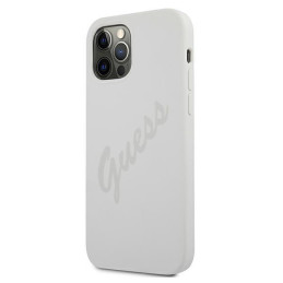 Guess Script Vintage dėklas iPhone 12 Pro Max - kreminis