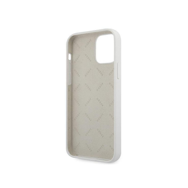 Guess Script Vintage dėklas iPhone 12 Pro Max - kreminis