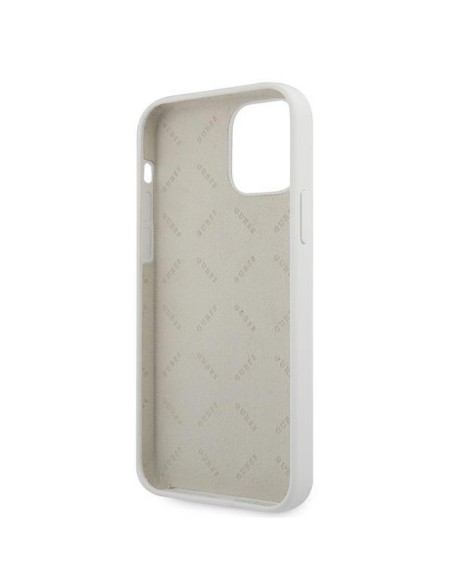 Guess Script Vintage dėklas iPhone 12 Pro Max - kreminis Guess Script Vintage dėklas iPhone 12 Pro Max - kreminis